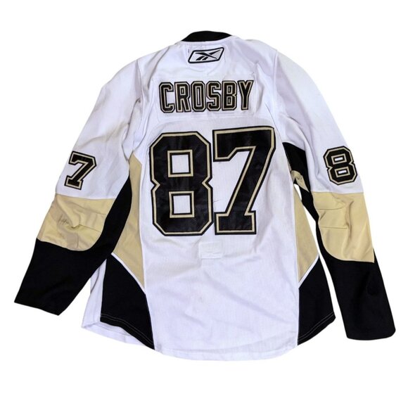 Pittsburgh Penguins Sidney Crosby 2009 Stanley Cup Jersey Reebok Edge Sz 56 NHL - Picture 3 of 13